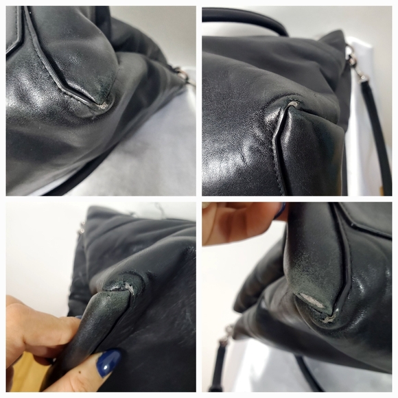 Coach 32291 Borough Bag Black Soft Nappa Leather 2/Way Shoulder Bag - Picture 16 of 16